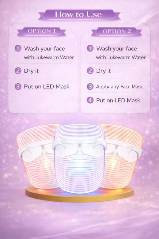 3 in 1 LED Face Mask | For Glowing & Clear Skin