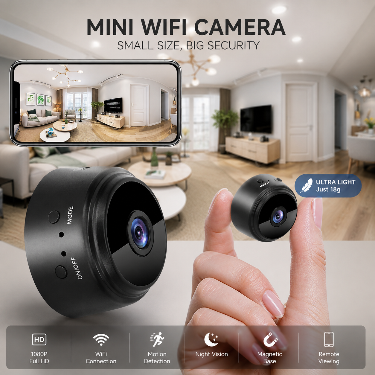 WiFi Security Camera for Home