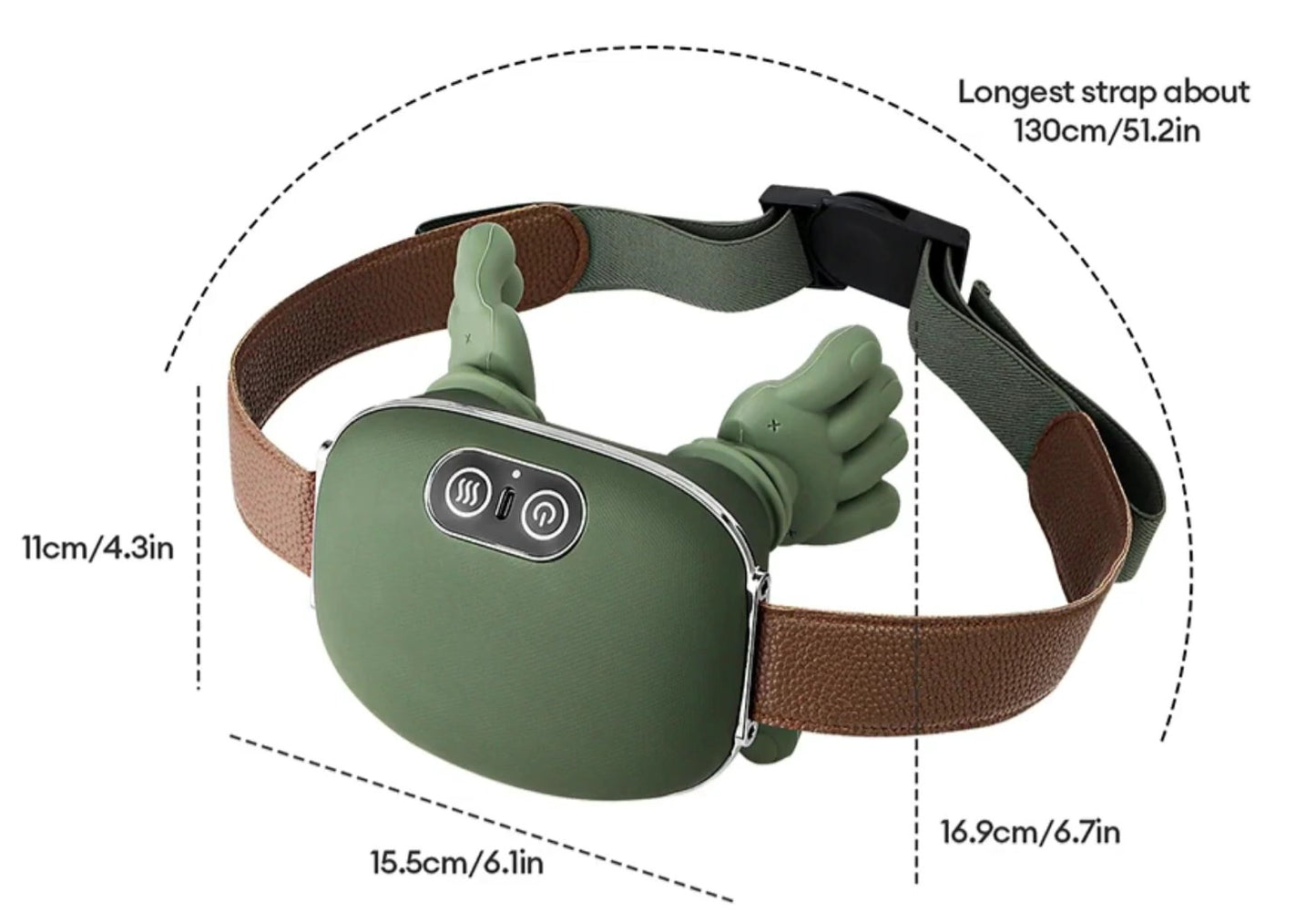 Wireless Portable Shiatsu Neck and Back Massager