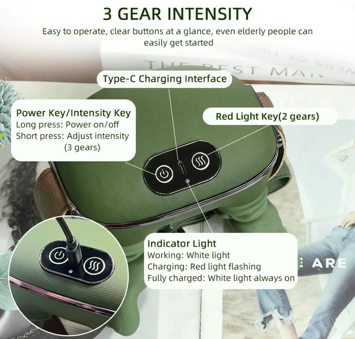 Wireless Portable Shiatsu Neck and Back Massager