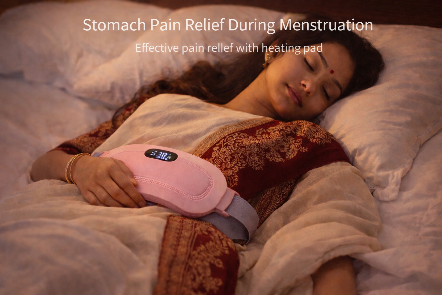 Portable Cordless Heating Pad for Menstrual Cramps Relief, for Stomach